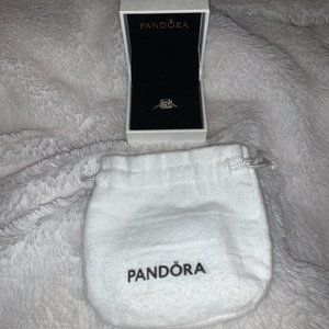 Brand New Square Sparkle Halo Ring